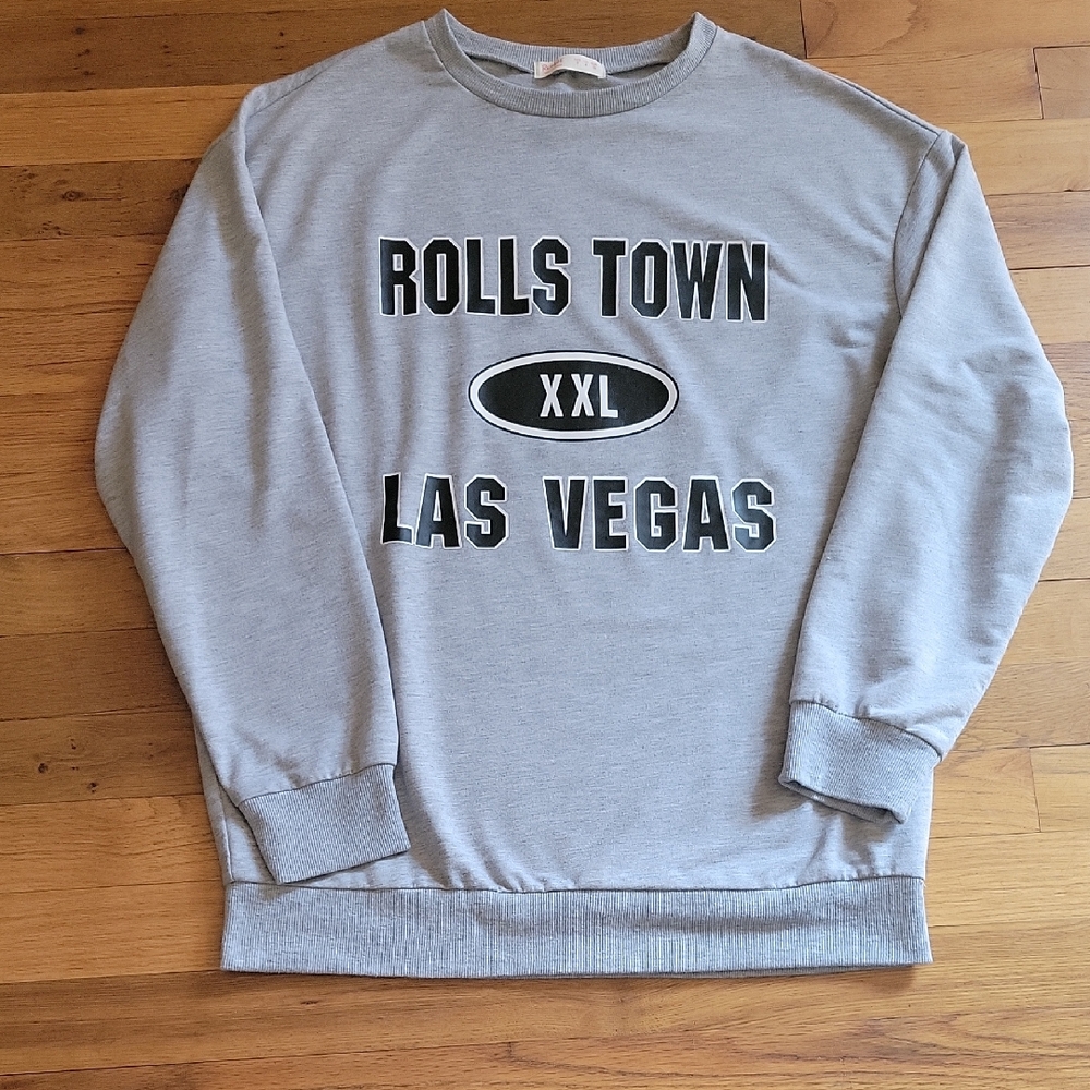 ROMWE Light Gray Crewneck Sweatshirt